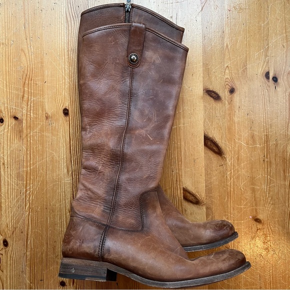 Frye Women's Melissa Western Knee High Leather Boots - Picture 4 of 8